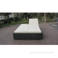 PE Rattan Adjustable Lounge Chair , Modern Foldable Chaise